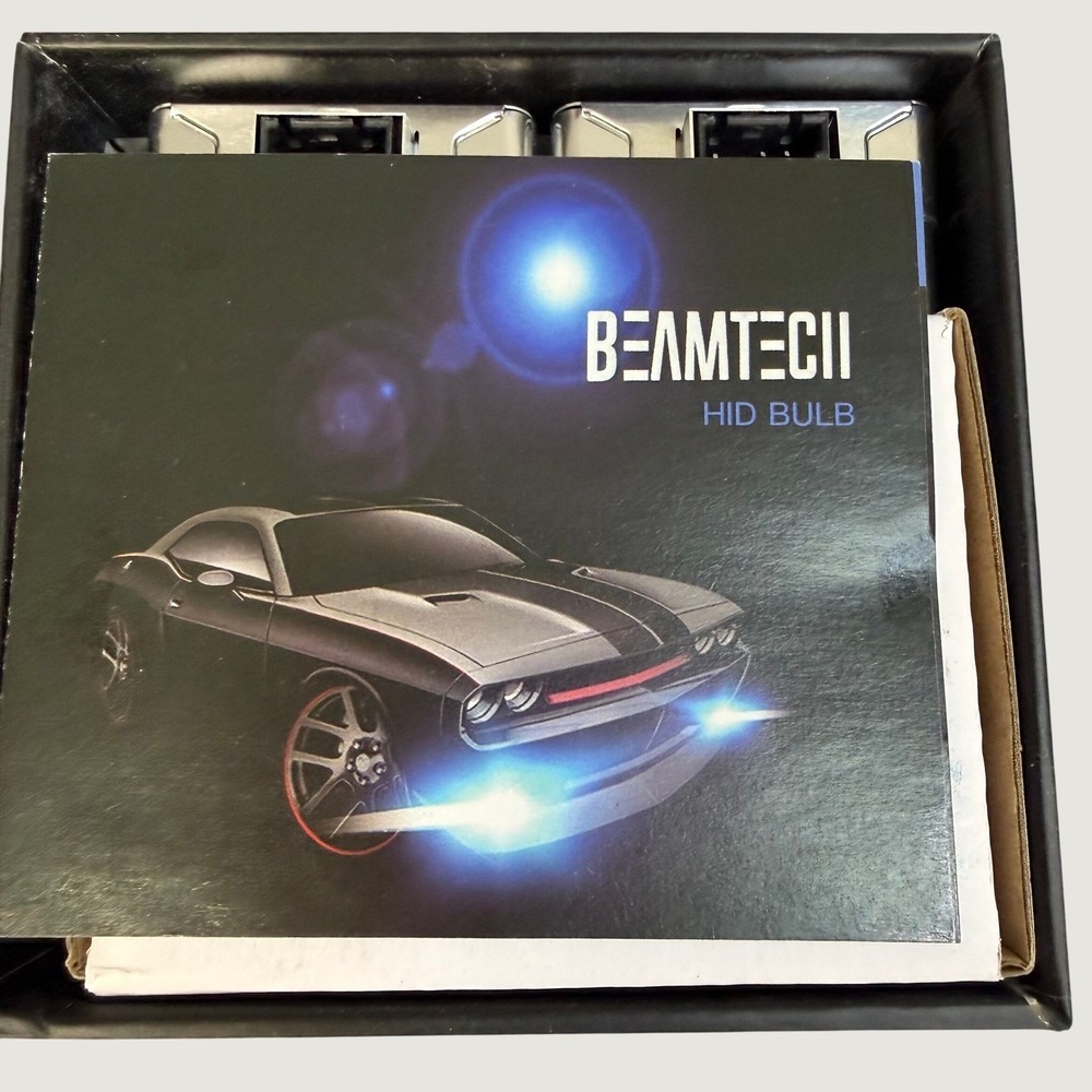 BEAMTECH D1S HID Bulbs 35W 6000K Xenon Headlight Replacement Pack of 2 D1S-6K